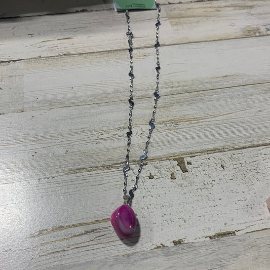 Pink Agate Necklace