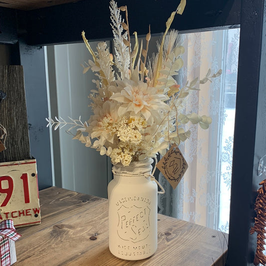 Jars with Flowers $40.00