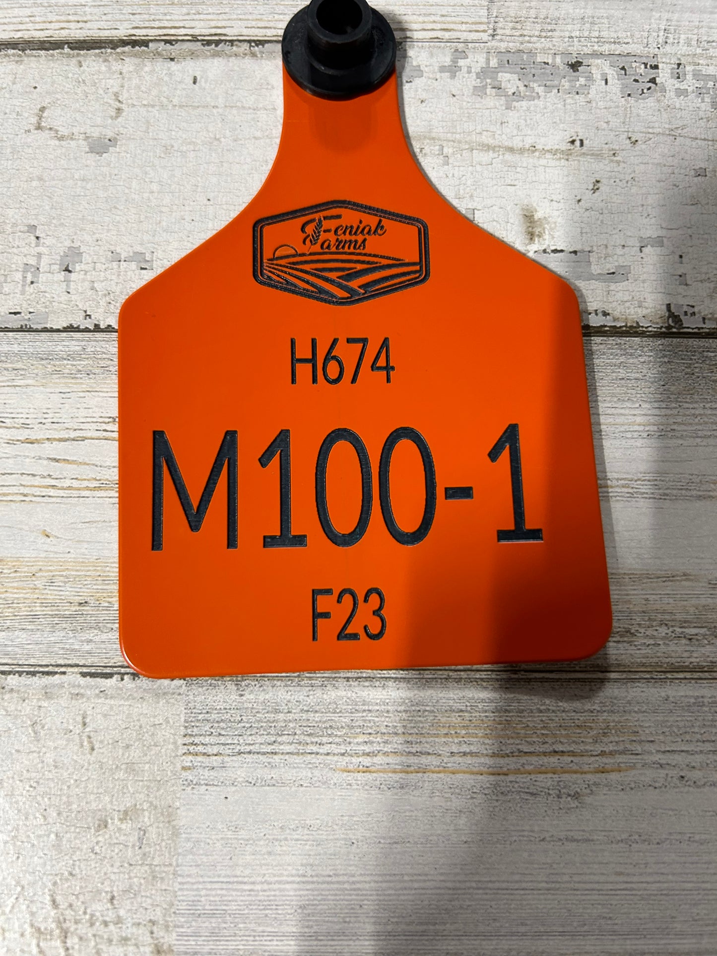 Custom Ritchie Cow Tag