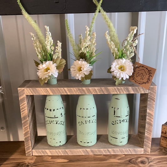 Jars with Flowers $55.00