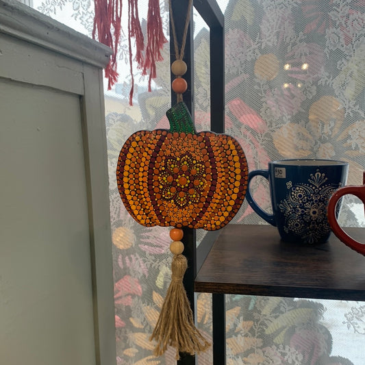 Hand Painted Pumpkin Hanger