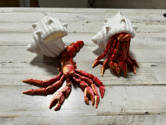 3D printed hermit crab and shell