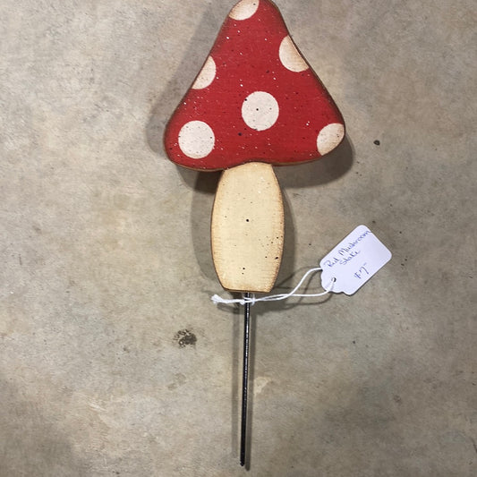 Spotted mushroom stake
