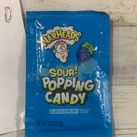Warheads Blue Pop Candy